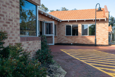 Building front door entrance
