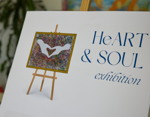 A welcome poster for a Richmind WA Heart and Soul exhibition