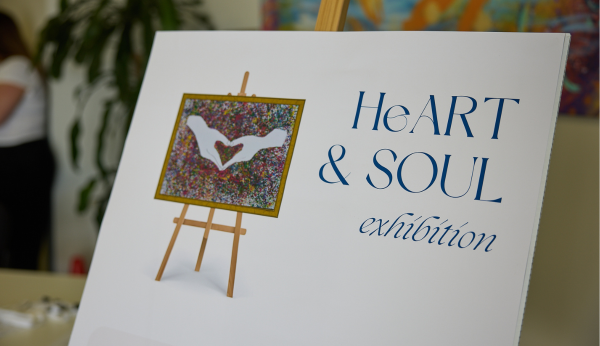 A welcome poster for a Richmind WA Heart and Soul exhibition