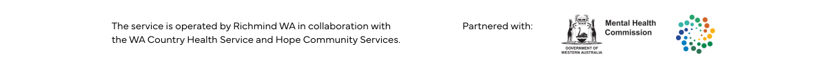 The logos for the WA Government and the Mental Health Commission