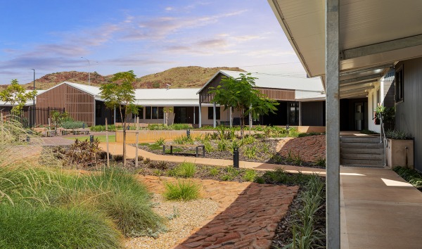 The backyard of the Karratha Step Up/Step Down service building